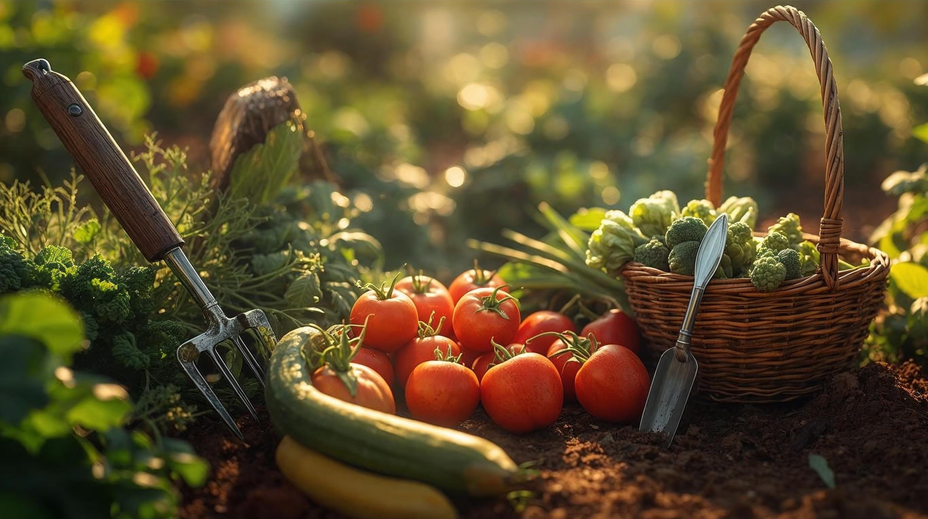 HG My Saien のイメージ（畑と道具）